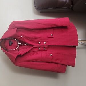Katherine New York Women's Bold Red Blazer. Great Quality, Thick Material